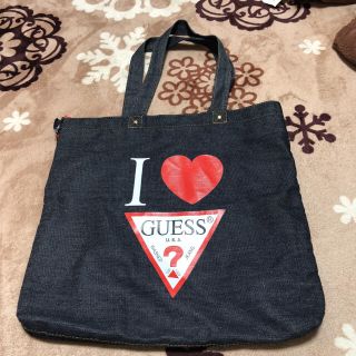 ゲス(GUESS)のリカちゃん様専用⭐️GUESS デニムトートバッグ (トートバッグ)