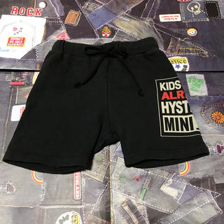 ヒステリックミニ(HYSTERIC MINI)のヒステリック ミニ  黒ハーフパンツ(パンツ/スパッツ)