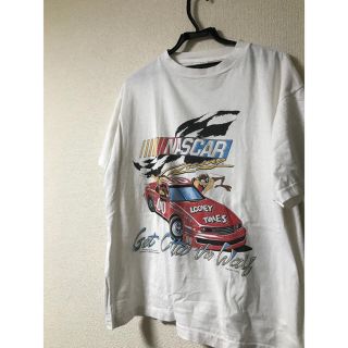 サンタモニカ(Santa Monica)の☆ レア 90s NASCAR ルーニーテューンズ コラボ Tシャツ ☆(Tシャツ(半袖/袖なし))