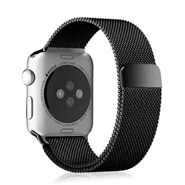 Apple Watch アップルウォッチ バンド ベルト 38mm ブラック メンズの時計(金属ベルト)の商品写真