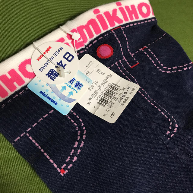 mikihouse(ミキハウス)の新品 ミキハウス スパッツ100 キッズ/ベビー/マタニティのキッズ服女の子用(90cm~)(パンツ/スパッツ)の商品写真