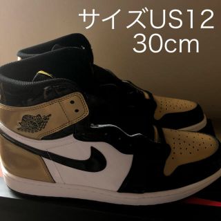 ナイキ(NIKE)のair jordan 1 gold toe NRG サイズUS12 30cm(スニーカー)