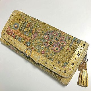 シンクビー(Think Bee!)の専用です❣️《美品》ゴールドクロコ❤︎長財布(長財布)