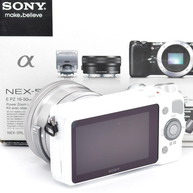 ☆Wi-Fi機能搭載☆自撮り♬ SONY NEX-5Rレンズセット☆ホワイト - www