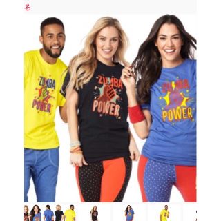 ズンバ(Zumba)のズンバTシャツ（レモンイエロー）(トレーニング用品)