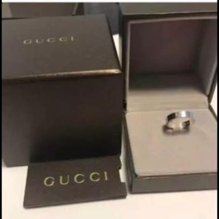 グッチ(Gucci)の極美品  GUCCI  18金シルバーリンク 10号(リング(指輪))