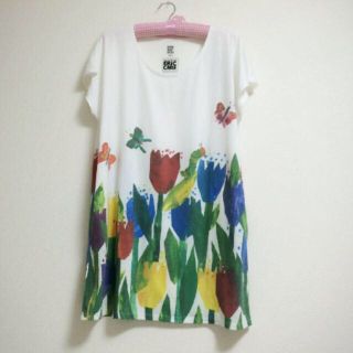 グラニフ(Design Tshirts Store graniph)のはらぺこあおむしワンピース♡タグ付き(ミニワンピース)