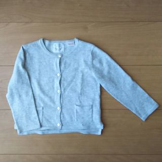 ザラキッズ(ZARA KIDS)のZARA ベビー ガール カーディガン グレー 18～24M 92㎝(カーディガン)