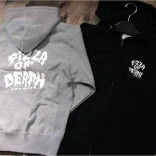 ワニマ(WANIMA)のPIZZA OF DEATH  ZIP HOODIE  ピザ パーカー グレー(パーカー)