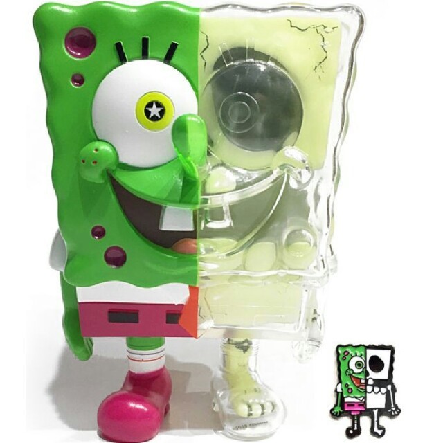 SECRETBASE(シークレットベース)のSECRETBASE SPONGEBOB スポンジボブ 蓄光 フィギュア エンタメ/ホビーのおもちゃ/ぬいぐるみ(キャラクターグッズ)の商品写真