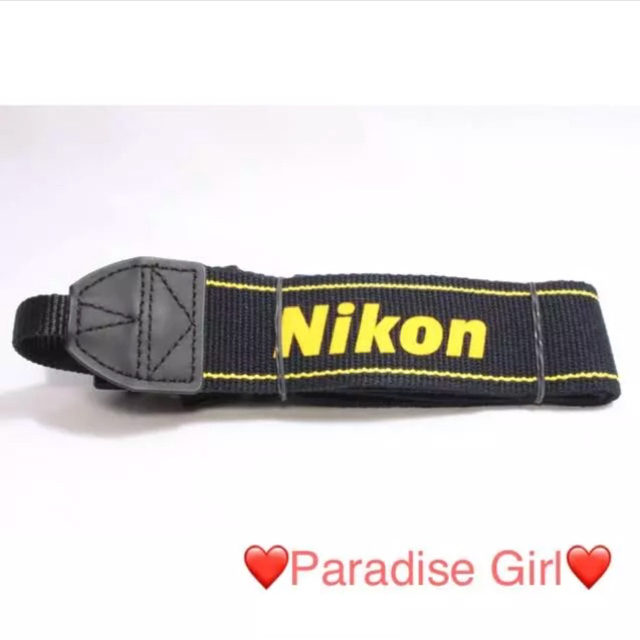 Nikon(ニコン)の❤️ NIKON❤️ストラップ❤️イエロー❤️ スマホ/家電/カメラのカメラ(デジタル一眼)の商品写真