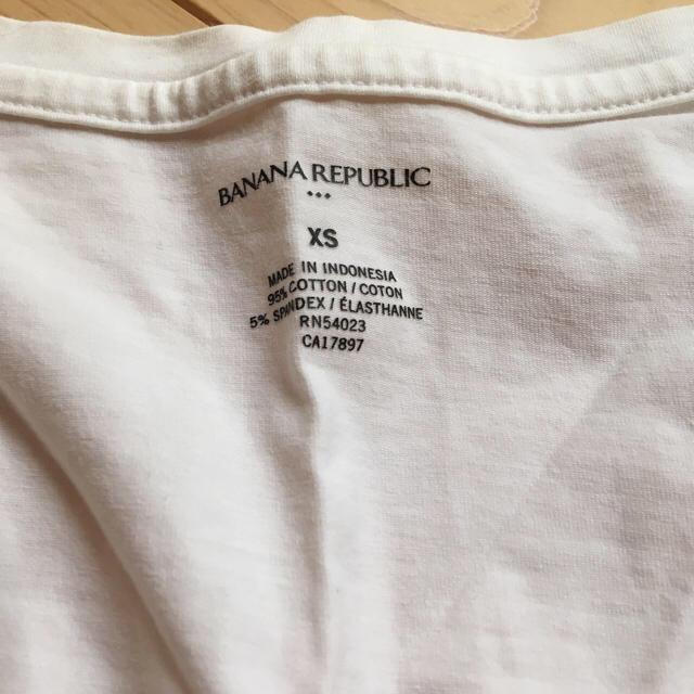 Banana Republic(バナナリパブリック)のBanana Republic 白 ロンT バナナリパブリック レディースのトップス(Tシャツ(長袖/七分))の商品写真