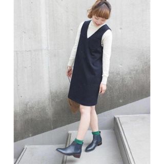 ドットアンドストライプスチャイルドウーマン(Dot&Stripes CHILDWOMAN)のカーキワンピ🍃🌿(ひざ丈ワンピース)