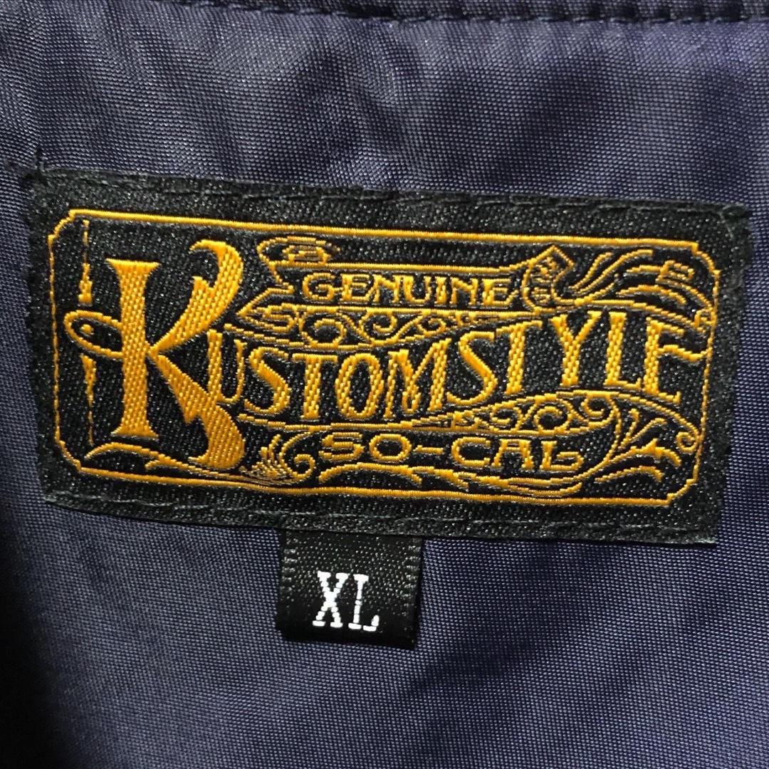 定価2.7万❗️KUSTOM STYLE ナイロン スタジャン 中綿 XL 定価2.7万❗️KUSTOM STYLE ナイロン スタジャン 中綿 XL