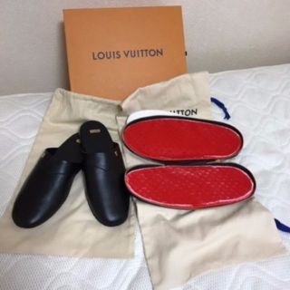 ルイヴィトン(LOUIS VUITTON)のLouis Vuitton/Supreme スリッパ ブラック(サンダル)