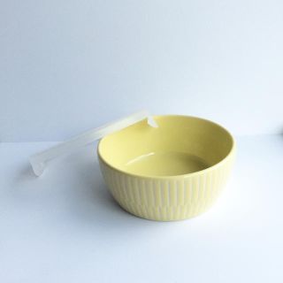 タチキチ(たち吉)の新品未使用 たち吉 蓋付小鉢(レンジ対応) イエロー ①(ヤラメフ)(容器)