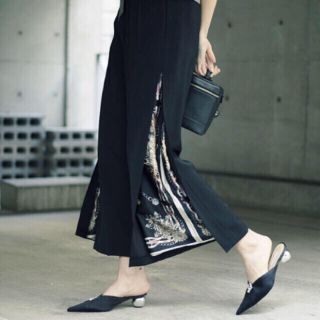 アメリヴィンテージ(Ameri VINTAGE)のLAYERED WIDE PANTS アメリ　ameri vintage(カジュアルパンツ)