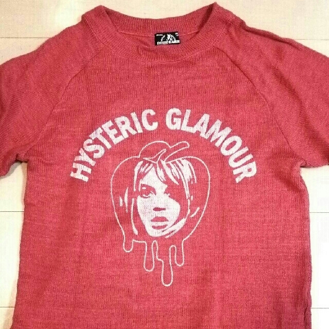 HYSTERIC GLAMOUR(ヒステリックグラマー)の【美品】ヒステリックグラマー 五分袖ニット レディースのトップス(ニット/セーター)の商品写真