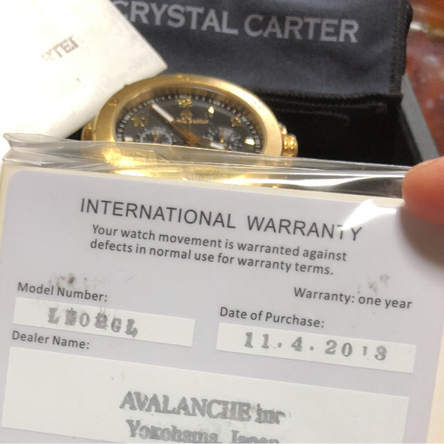 AVALANCHE(アヴァランチ)のkowichiくん様専用 CRYSTAL CARTER AVALANCHE メンズの時計(腕時計(アナログ))の商品写真