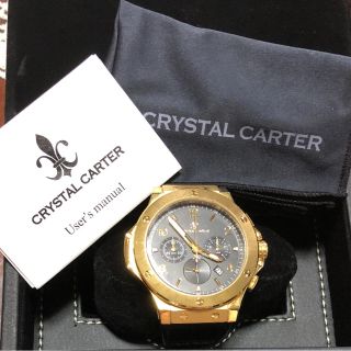 AVARANCHE Crystal Carter アナログ腕時計 ゴールド eva.gov.co