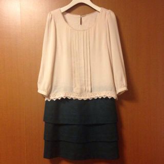 プロポーションボディドレッシング(PROPORTION BODY DRESSING)のプロポ♡ドッキングワンピース(ひざ丈ワンピース)