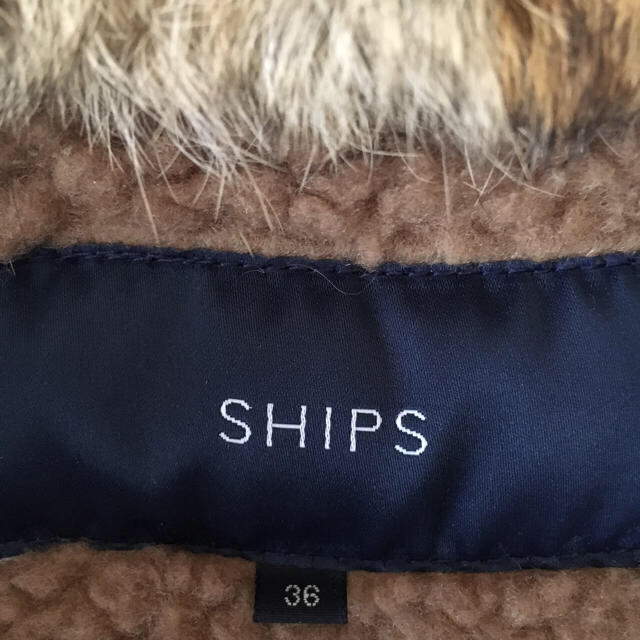 SHIPS(シップス)のまっこ様専用  ラビットファーモッズコート レディースのジャケット/アウター(モッズコート)の商品写真