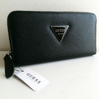 ゲス(GUESS)の【タグ付き新品未使用】GUESS レディース 長財布 ブラック 黒 シンプル(財布)