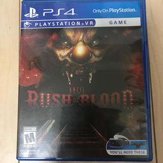 プレイステーションヴィーアール(PlayStation VR)の送料込み☆Until Dawn Rush of Blood psvr(家庭用ゲームソフト)