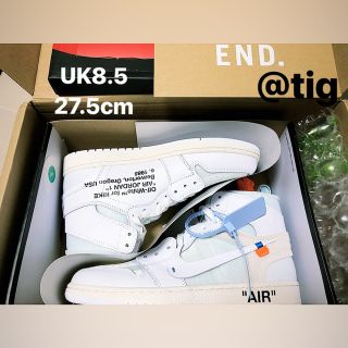 オフホワイト(OFF-WHITE)のrrreko様専用AIR JORDAN 1×OFF WHITE UK8.5(スニーカー)