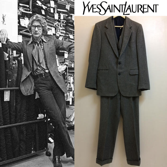 YVES SAINT LAURENT VINTAGE FRANCE製 3ピース   フリマアプリ ラクマ