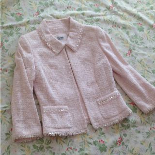 ルネ(René)のRene ルネ シェル付き上品ピンクのジャケット36♡フォクシーと好相性♡未使用(テーラードジャケット)