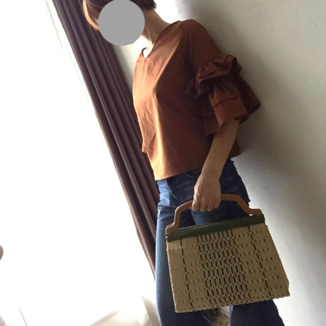 Grimoire(グリモワール)の- *🌿rétro🌿*- 網カゴ渋めなbag ✨ レディースのバッグ(ハンドバッグ)の商品写真