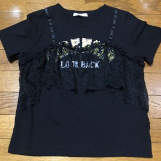 ウィゴー(WEGO)のWEGO Tシャツ（半袖）黒(Tシャツ(半袖/袖なし))