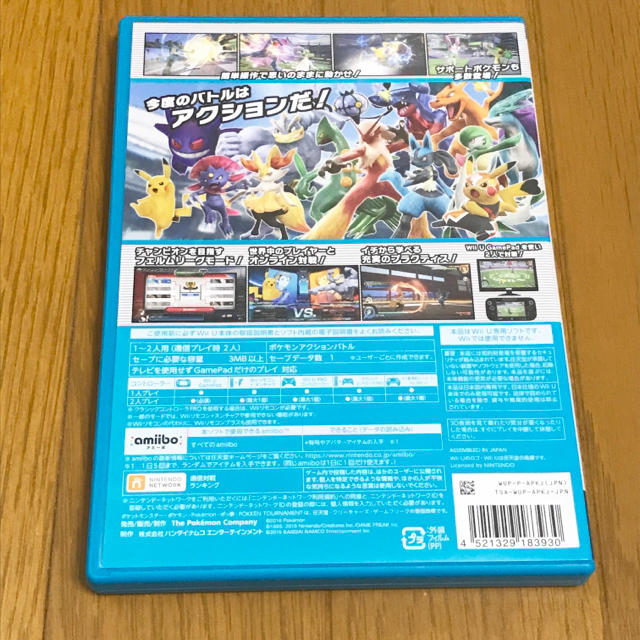 Wii U(ウィーユー)のWiiu ポッ拳 amiiboカード ダークミュウツー同梱 エンタメ/ホビーのゲームソフト/ゲーム機本体(家庭用ゲームソフト)の商品写真