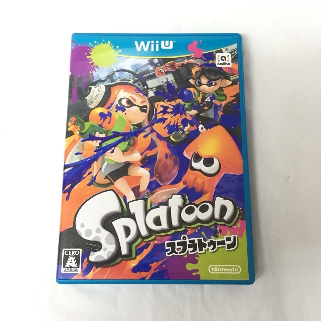 Wii U(ウィーユー)の【中古/美品/送料無料】任天堂Wii U スプラトゥーン Splatoon エンタメ/ホビーのゲームソフト/ゲーム機本体(家庭用ゲームソフト)の商品写真