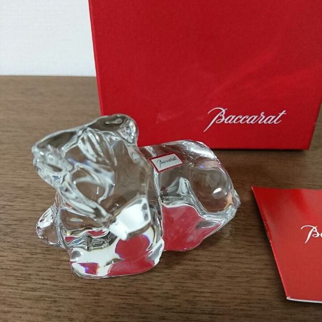 Baccarat(バカラ)の美品☆バカラ☆動物シリーズ☆牛 インテリア/住まい/日用品のキッチン/食器(その他)の商品写真