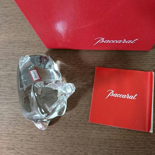 Baccarat(バカラ)の美品☆バカラ☆動物シリーズ☆牛 インテリア/住まい/日用品のキッチン/食器(その他)の商品写真