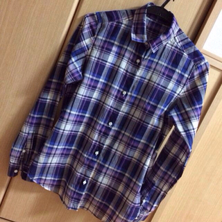 アンタイトル(UNTITLED)の2wayチェックシャツ(シャツ/ブラウス(長袖/七分))