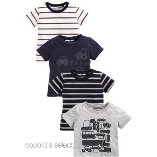 ネクスト(NEXT)の半袖Tシャツ4枚セット  車&ボーダー柄(Ｔシャツ)