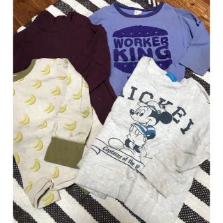 ムジルシリョウヒン(MUJI (無印良品))の男の子 110 長袖 トップスセット(Tシャツ/カットソー)