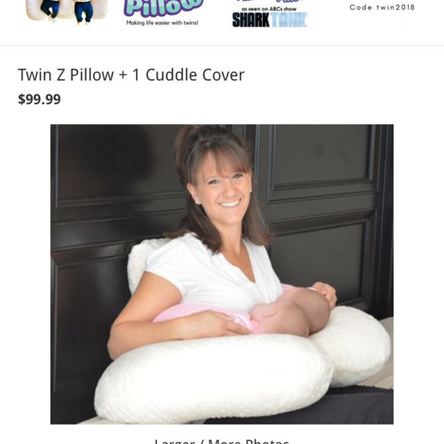 双子用 授乳クッション twin z pillow