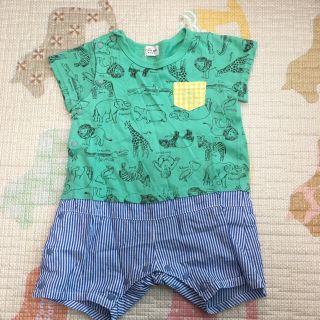 キッズズー(kid’s zoo)の<専用>kid's zoo カバーオール 70(カバーオール)