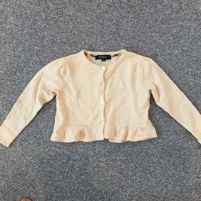 BURBERRY(バーバリー)のバーバリー ウール カーディガン キッズ/ベビー/マタニティのキッズ服女の子用(90cm~)(カーディガン)の商品写真