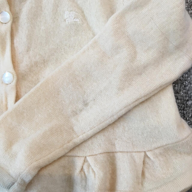 BURBERRY(バーバリー)のバーバリー ウール カーディガン キッズ/ベビー/マタニティのキッズ服女の子用(90cm~)(カーディガン)の商品写真