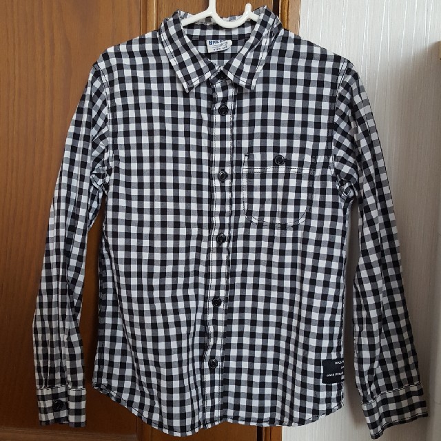 BREEZEギンガムチェックシャツ１３０ キッズ/ベビー/マタニティのキッズ服男の子用(90cm~)(ブラウス)の商品写真