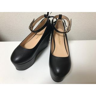 ウィゴー(WEGO)の厚底 パンプス 黒 WEGO(ハイヒール/パンプス)