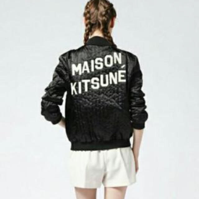 希少 レア 極美品 メゾンキツネ MAISON KITSUNE ロゴブルゾン