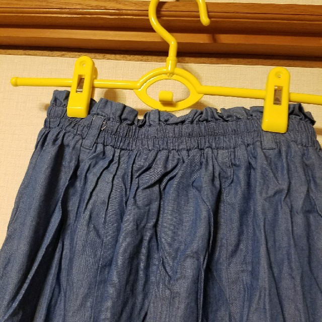 OLIVEdesOLIVE(オリーブデオリーブ)のデニム風アシンメトリースカート レディースのスカート(ロングスカート)の商品写真