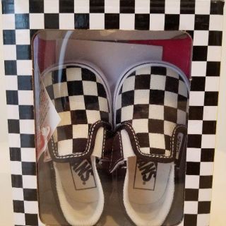 ヴァンズ(VANS)のVANS チェッカー キッズ　スリッポン(スニーカー)