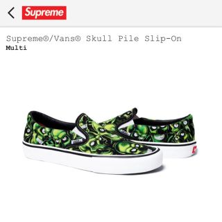 シュプリーム(Supreme)のsupreme vans skull pile slip-on 26.0cm(スリッポン/モカシン)